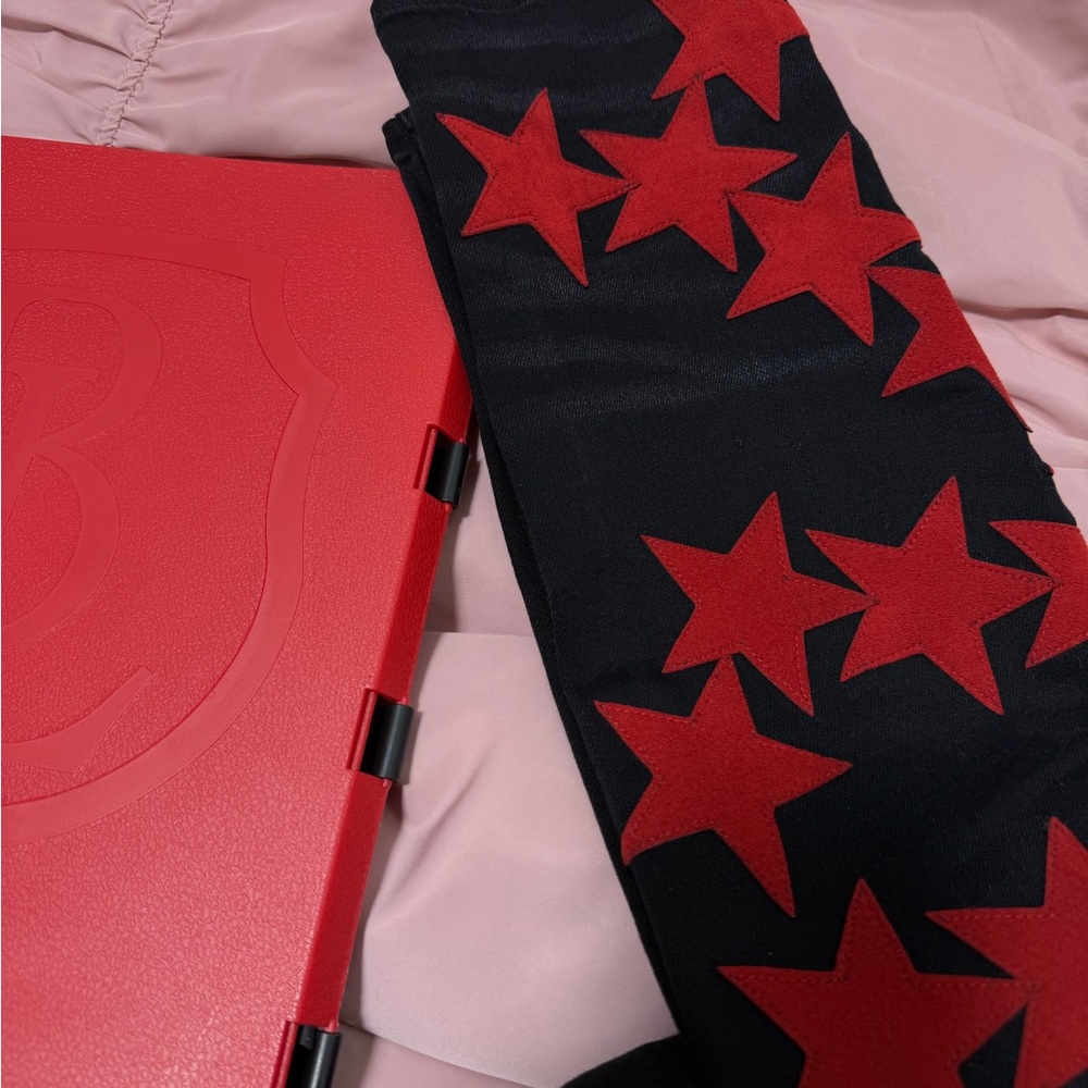 Amiri x Chemist Red Star Jeans Black w/ Red Suede Stars Size 31 – Made in USA - Picture 9 of 9